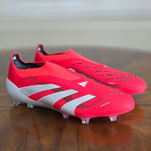Adidas Predator Elite Laceless FG Soccer Cleats Lucid Red White Men's 11 ID3877 - Picture 4 of 16